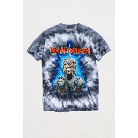Iron Maiden Shirt Powerslave Tie Dye