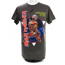 Iron Maiden Playera Somewhere in Time Vintage Circle