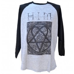 HIM Playera Slim Fit Heartagram Raglan
