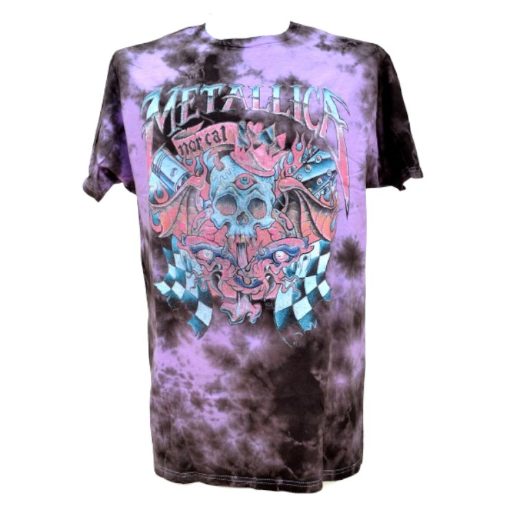 Metallica Slim Fit Shirt Norcal Tie Dye Shaolin Rock Shop