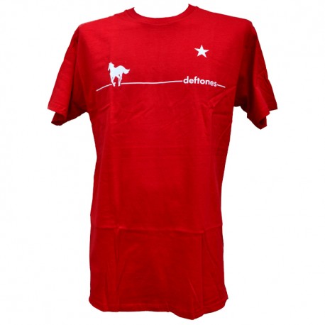 Deftones Playera Slim Fit White Pony