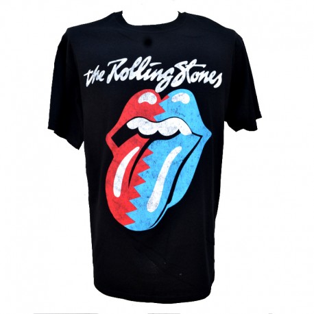 Rolling Stones Playera Blue Red