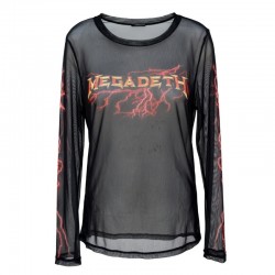 Megadeth Mesh Shirt Logo LS