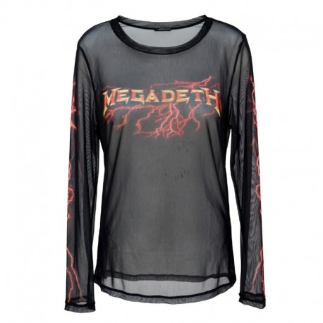 Megadeth Mesh Shirt Logo LS