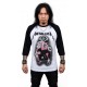 Metallica Slim Fit Shirt Electric Chair Raglan