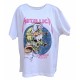 Metallica Womens Oversized Shirt Damaged Justice  MXV