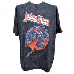 Judas Priest Playera Slim Fit Painkiller Mineral Wash MXV