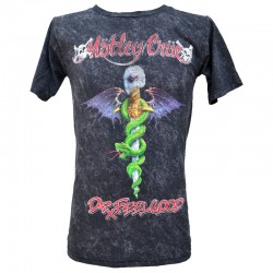 Motley Crue Playera Dr Feelgood The Doctor Is Back Mineral Wash MXV
