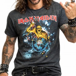 Iron Maiden Playera Slim Fit World Piece