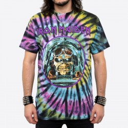 Iron Maiden Playera Aces High Tie Dye