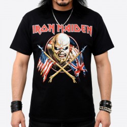 Iron Maiden Playera Crossed Flag