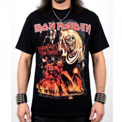 Iron Maiden Playera The Number Of The Beast Red