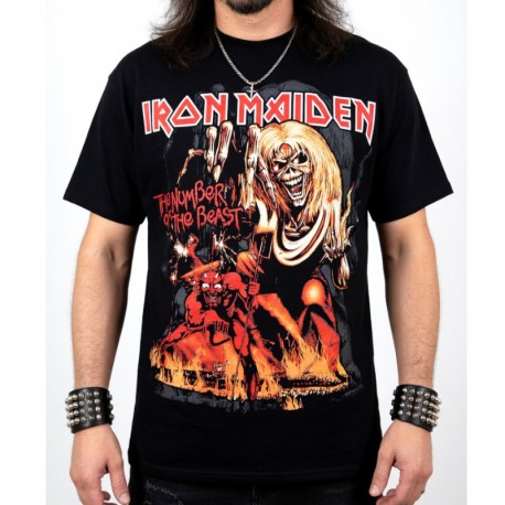 Iron Maiden Shirt The Number of The Beast Red