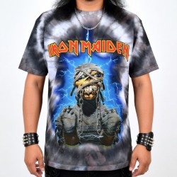 Iron Maiden Playera Powerslave Tie Dye
