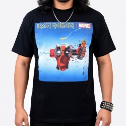 Iron Maiden x Marvel Playera Deadpool x Can I Play With Madness?