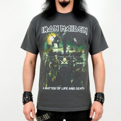 Iron Maiden Playera Slim Fit A Matter of Life and Death