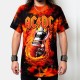 AC/DC Playera Guitar Tie Dye