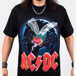 AC/DC Playera Fly On The Wall European Tour 