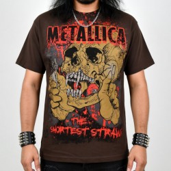 Metallica Playera Shortest Straw 