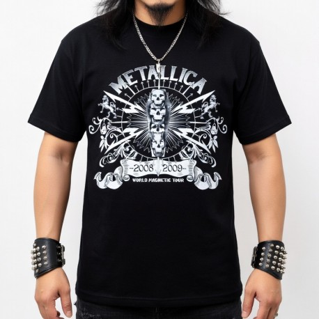 Metallica Playera World Magnetic Tour Skulls