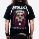 Metallica Playera Pushead Shortest Straw Vintage Black
