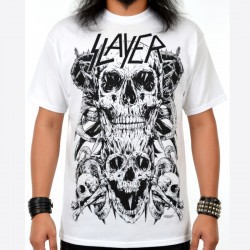 Slayer Playera White Skull
