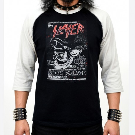 Slayer Playera Raglan Rock Palace Flyer