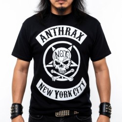 Anthrax Shirt Biker Skull