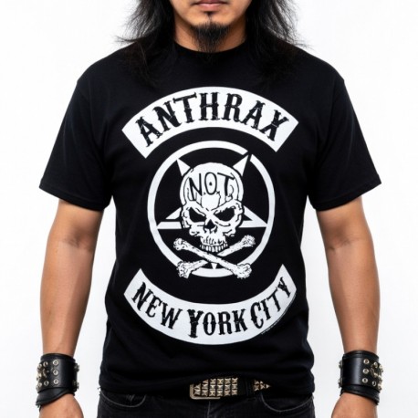 Anthrax Playera Biker Skull
