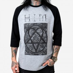 HIM Playera Slim Fit Heartagram Raglan