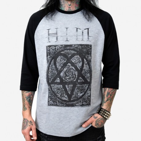 HIM Slim Fit Shirt Heartagram Raglan