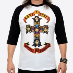 Guns N' Roses Playera Apetite For Destruction Raglan
