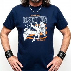 Led Zeppelin Playera Swan Song Navy