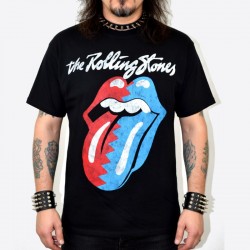 Rolling Stones Playera Blue Red