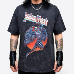 Judas Priest Playera Slim Fit Painkiller Mineral Wash MXV