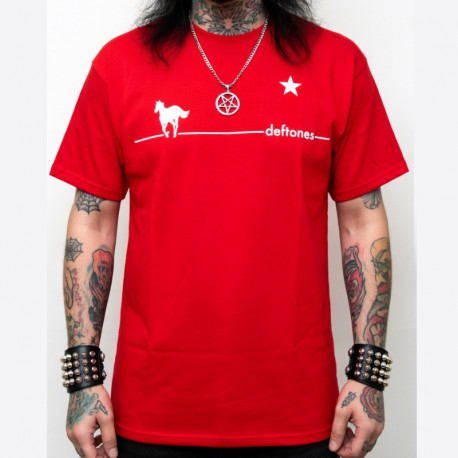 Deftones Slim Fit Shirt White Pony