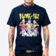 Blink 182 Playera Slim Fit Cartoon
