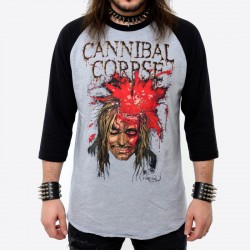 Cannibal Corpse Playera Raglan  High Velocity Impact Spatter