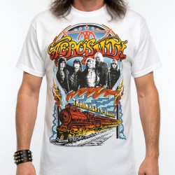 Aerosmith Playera Train Kept A Rollin