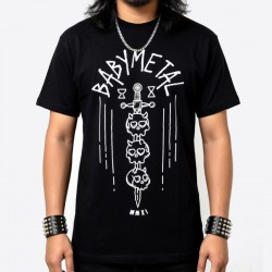 Babymetal Playera Skulls On Sword