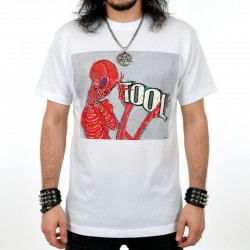 Tool Shirt Skeleton Holding Logo