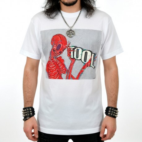 Tool Playera Skeleton Holding Logo