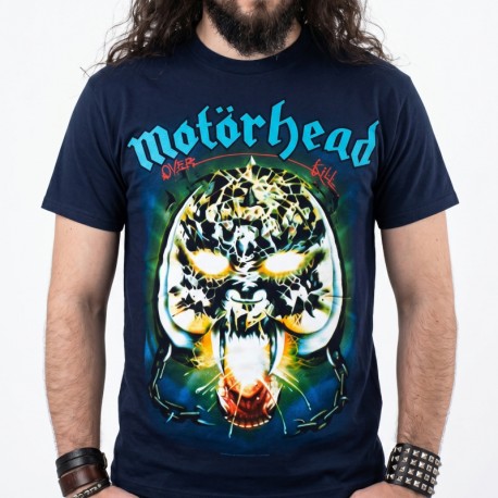 Motorhead Playera Azul Marino Overkill