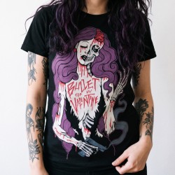 Bullet For My Valentine Playera Dama Smoking Gun